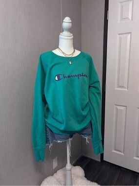 Champion Green Crewneck Sweatshirt